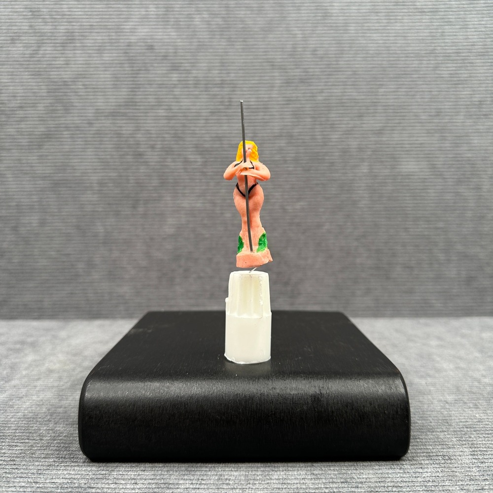 Miniature Blonde Dancer Figurine Bikini Novelty Diorama Figure 1.75 Inch 3962
